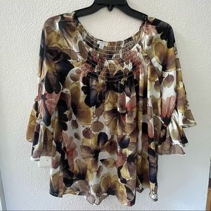 Spense Flowery Top Size XL